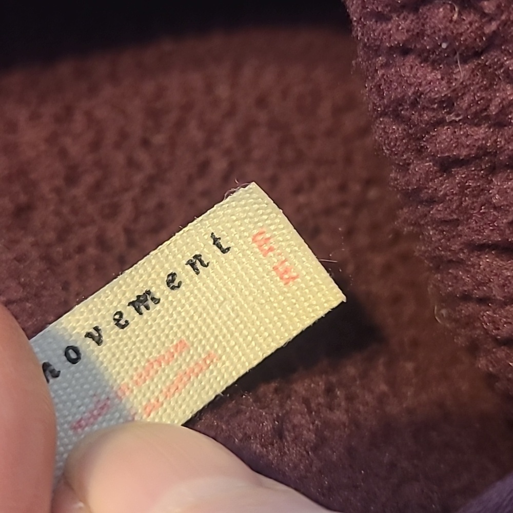 Free People Movement x Hatch Hit The Slopes Fleece Sweatshirt Jacket Deep Maroon - Picture 6 of 8